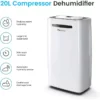 Déshumidificateur Portable 20L avec 4 Modes